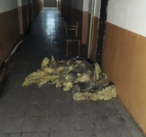 Серед ночі в одному з ужгородських гуртожитків сталася пожежа