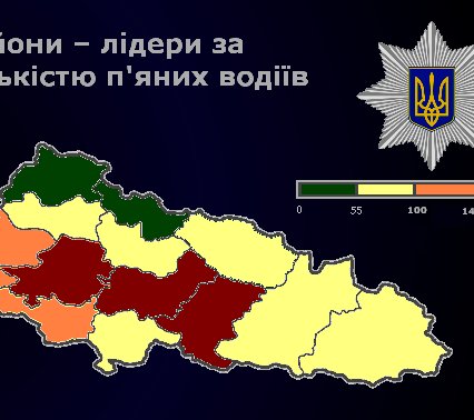 Нетверезих закарпатських водіїв поштрафували протягом року на 7 мільйонів гривень