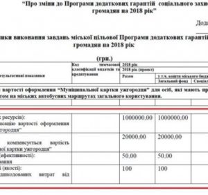 Муніципальна картка ужгородця виявилася з корупційним присмаком (документ)