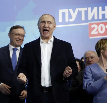 Выборы в России: Путин лидирует с 76,65% голосов