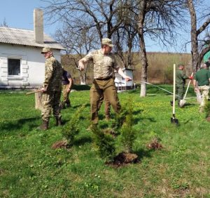 Прикордонники та лісівники озеленили відділ прикордонної служби