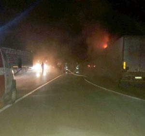 Закарпатські вогнеборці двічі виїжджали на ліквідацію пожеж транспортних засобів