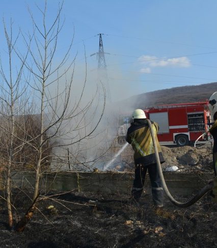 У Мукачівському районі під час спалювання сухої трави травмувалась жінка