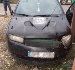 Алкогольна ДТП на Закарпатті: 4 автомобілі пошкоджено (ФОТО)