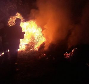 На Міжгірщині горіли копни з сіном