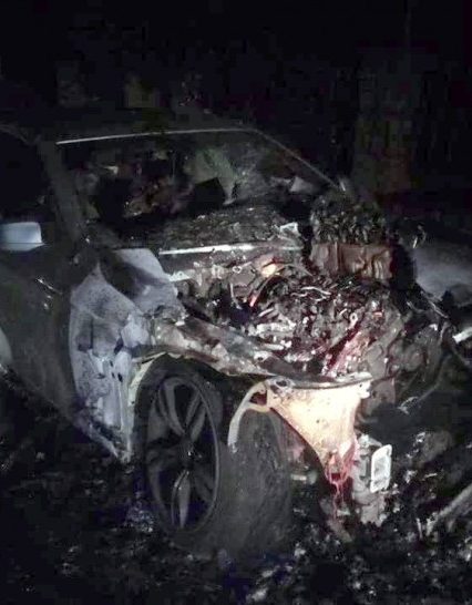 Упродовж доби на Закарпатті горіли три автомобілі (фото)