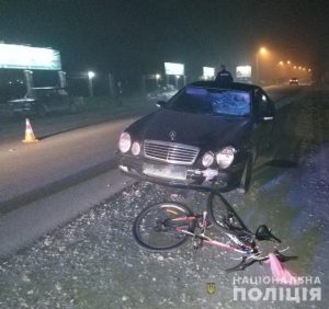 Смертельна ДТП у Виноградові: п’яний водій на «Mercedes» збив велосипедистку