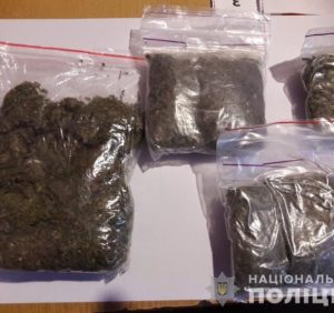 На Виноградівщині поліцейські вилучили в чоловіка пакетики з наркотиками