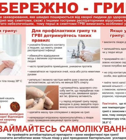 В Закарпатті підтверджено 7 випадків захворювання на грип