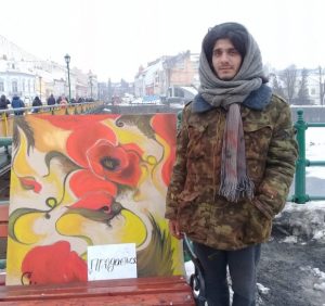 В Ужгороді обікрали вуличного художника: фото поцупленого