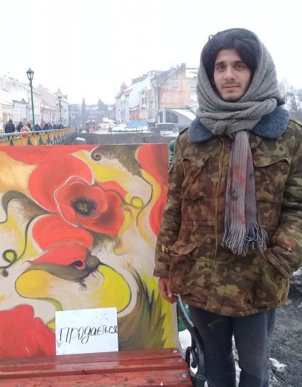 В Ужгороді обікрали вуличного художника: фото поцупленого