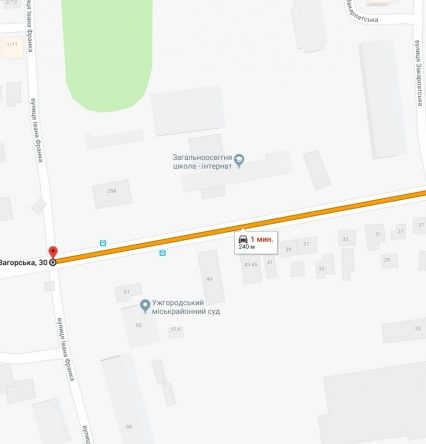 До уваги водіїв Ужгорода: Перекриття автомобільного руху на ділянці вулиці Загорська