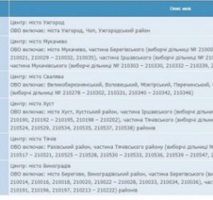 ЦВК не зареєструвала ще жодного кандидата в нардепи по закарпатським округам