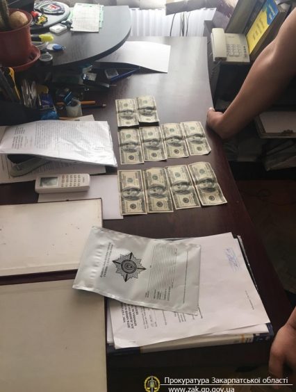 На Закарпатті затримано жінку, яка за 1000 доларів США спробувала підкупити поліцейського