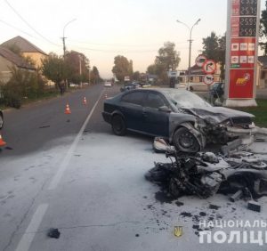 Смертельна ДТП у Мукачеві: загинув мотоцикліст (відео)