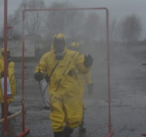 На Закарпатті рятувальники провели спеціальні тренування для фахівців групи радіаційного та хімічного захисту (фото)
