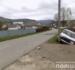 Поліція Міжгірщини затримала нетверезого водія, який після наїзду на пішохода втік