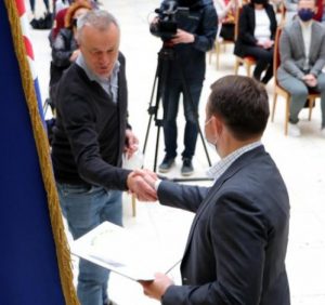 Редактора газети РІО Петра Гойса відзначено з нагоди Дня журналіста керівництвом Закарпатської області