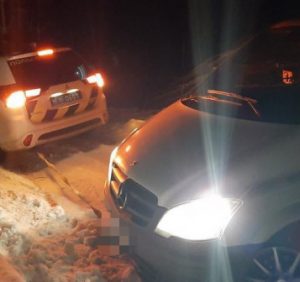 На Рахівщині поліцейські допомогли заблукалому водію та пасажиру, який три доби провів у дорозі