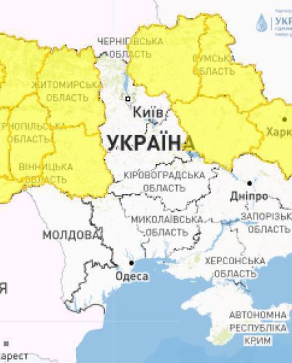На Закарпатті оголошено штормове попередження І рівня небезпечності