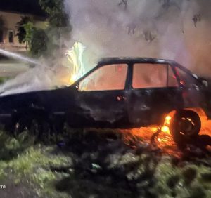 Вогонь знищив автомобіль мукачівця. Правоохоронці встановлюють причину пожежі